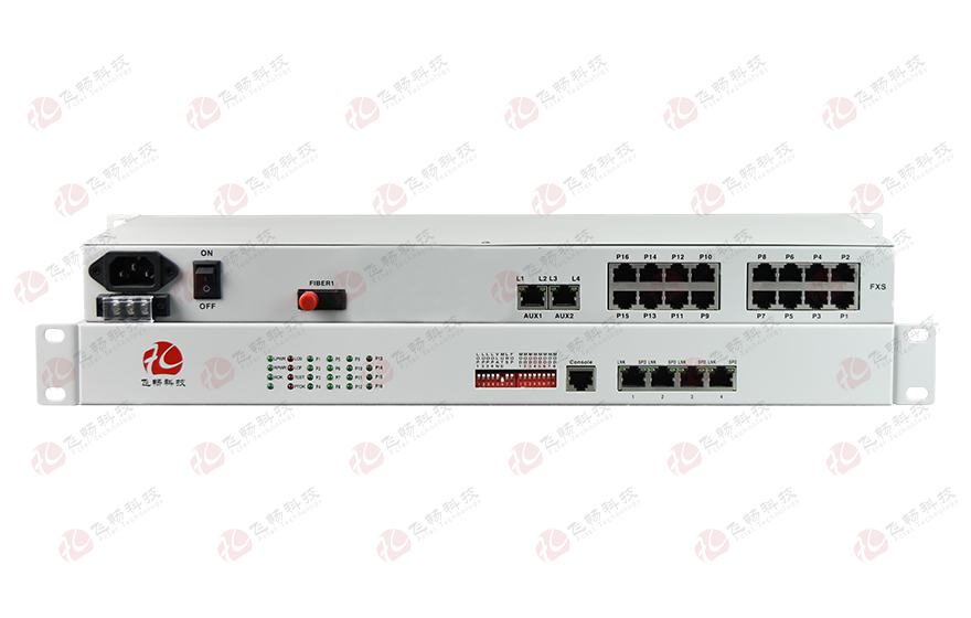 飛暢科技-16路電話(huà)光端機(jī)（19英寸 1U）